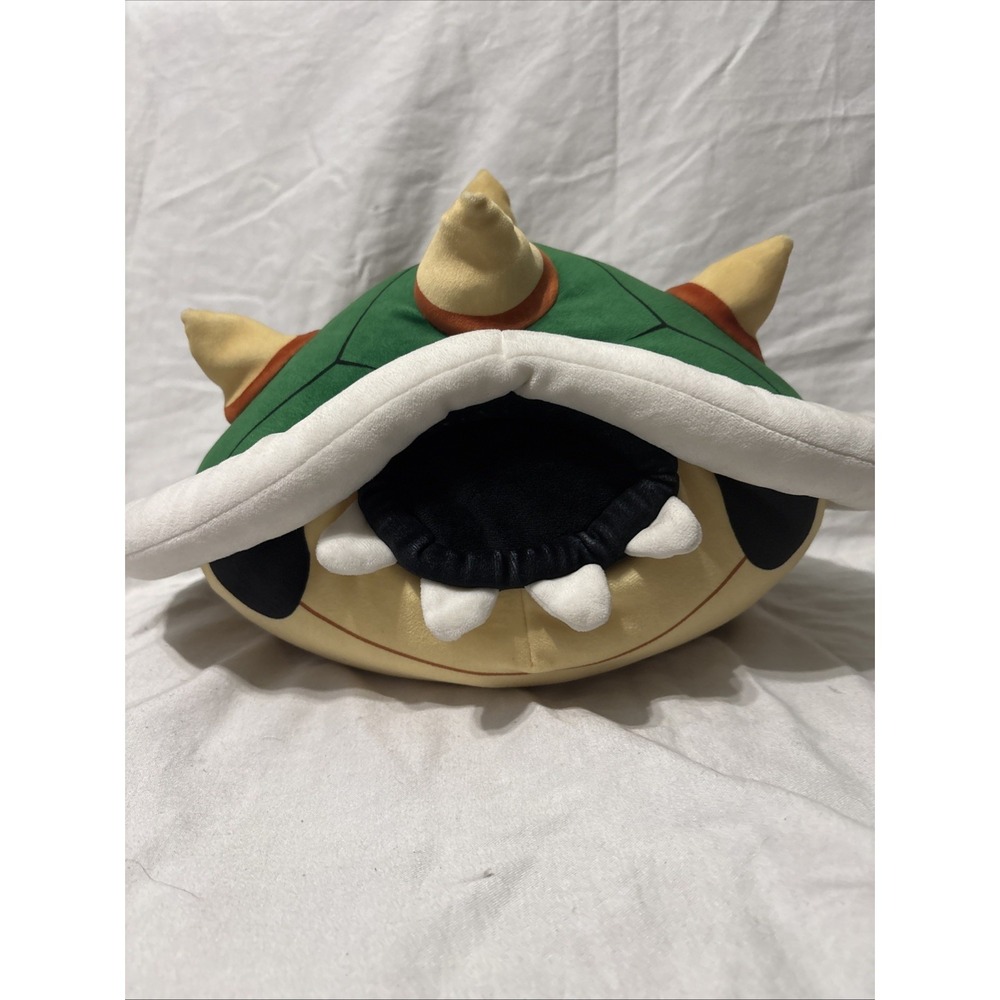 Nintendo Super Mario Bowser Green Turtle Shell Plush Toy Pillow Club Mocchi Tomy - Picture 2 of 6